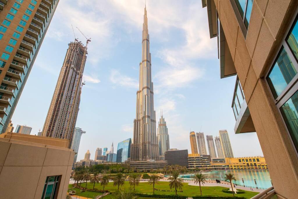 First Class 2Br With Full Burj Khalifa And Fountain View Dubái Exterior foto