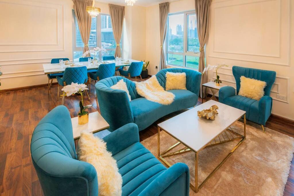 First Class 2Br With Full Burj Khalifa And Fountain View Dubái Exterior foto