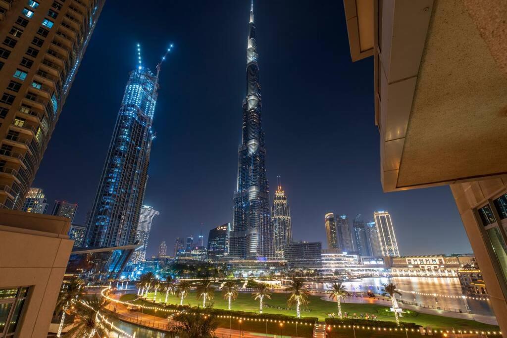First Class 2Br With Full Burj Khalifa And Fountain View Dubái Exterior foto